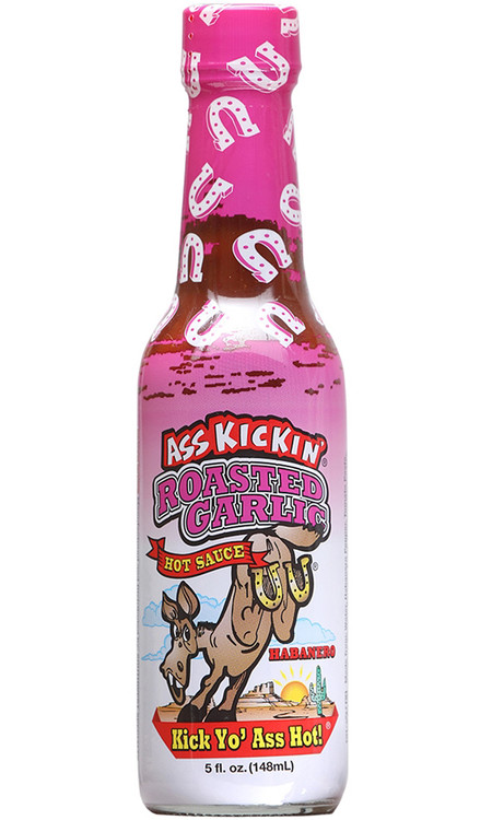 Ass Kickin Gerösteter Knoblauch Habanero Chilisauce, 5oz