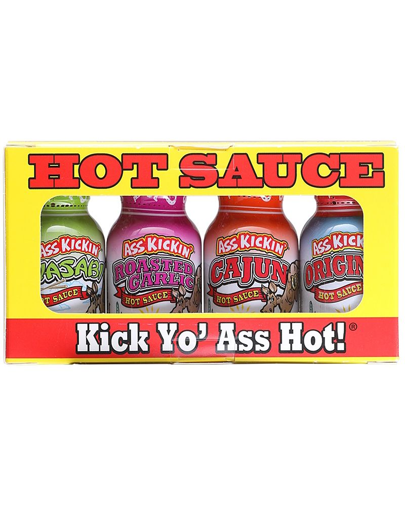 Ass Kickin' Mini Chilisauce 4 Packung, 4/.75oz