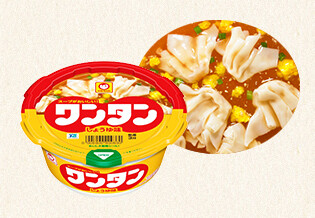 Maruchan, Wonton, Biss-Größe Knödel in Sojasauce Suppe, 32g Mini Tasse