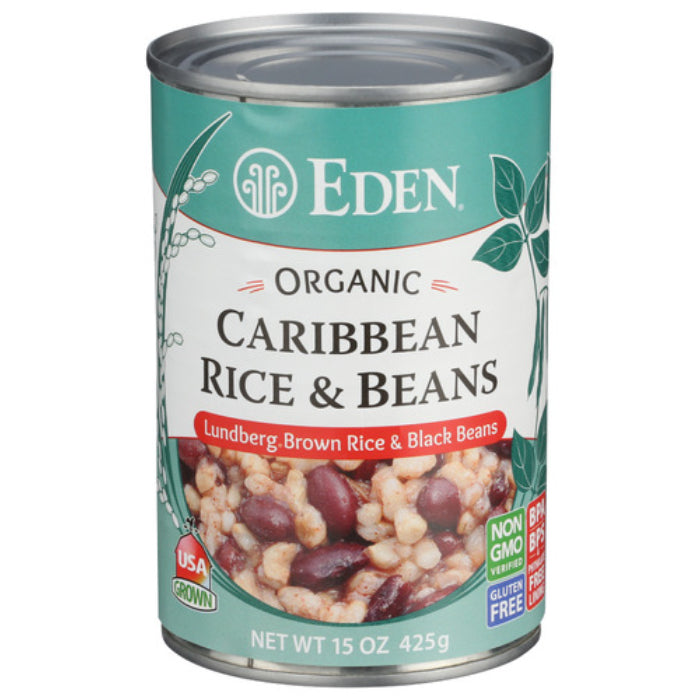 Eden Foods Reis N Bean Caribbean Schwarz 15 Oz – Packung mit 1