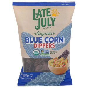 Late July – Tortilla Chips dipper blau Mais, 7,4 Unzen Packung mit 9