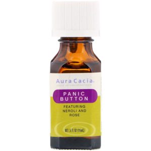 Aura Cacia Essential Solutions Panic Knopf, 0,5 oz – Packung mit 1 Stück