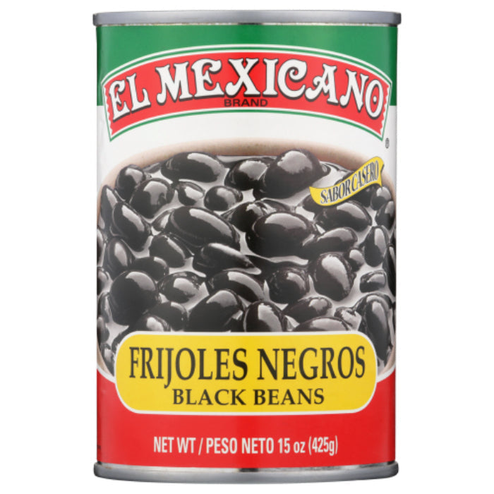 El Mexicano Bohnen schwarz ganze 15 Oz – Packung mit 12