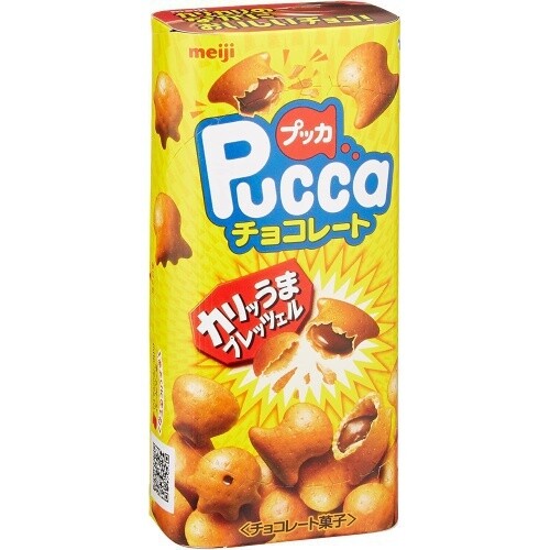 Meiji “ Pukka Choco” Keks gefüllt mit Milchschokolade, 43g
