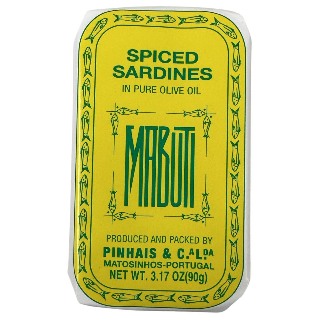 Mabuti – Gewürzte Sardinen – In reinem Olivenöl – 3.17 OZ