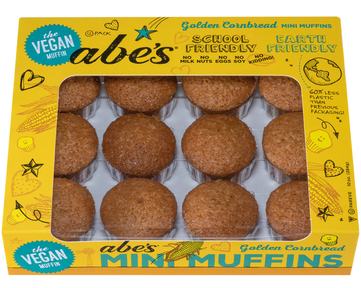 Abe's – Mini Muffins, 12ct – Mehrere Geschmacksrichtungen – Packung mit 12