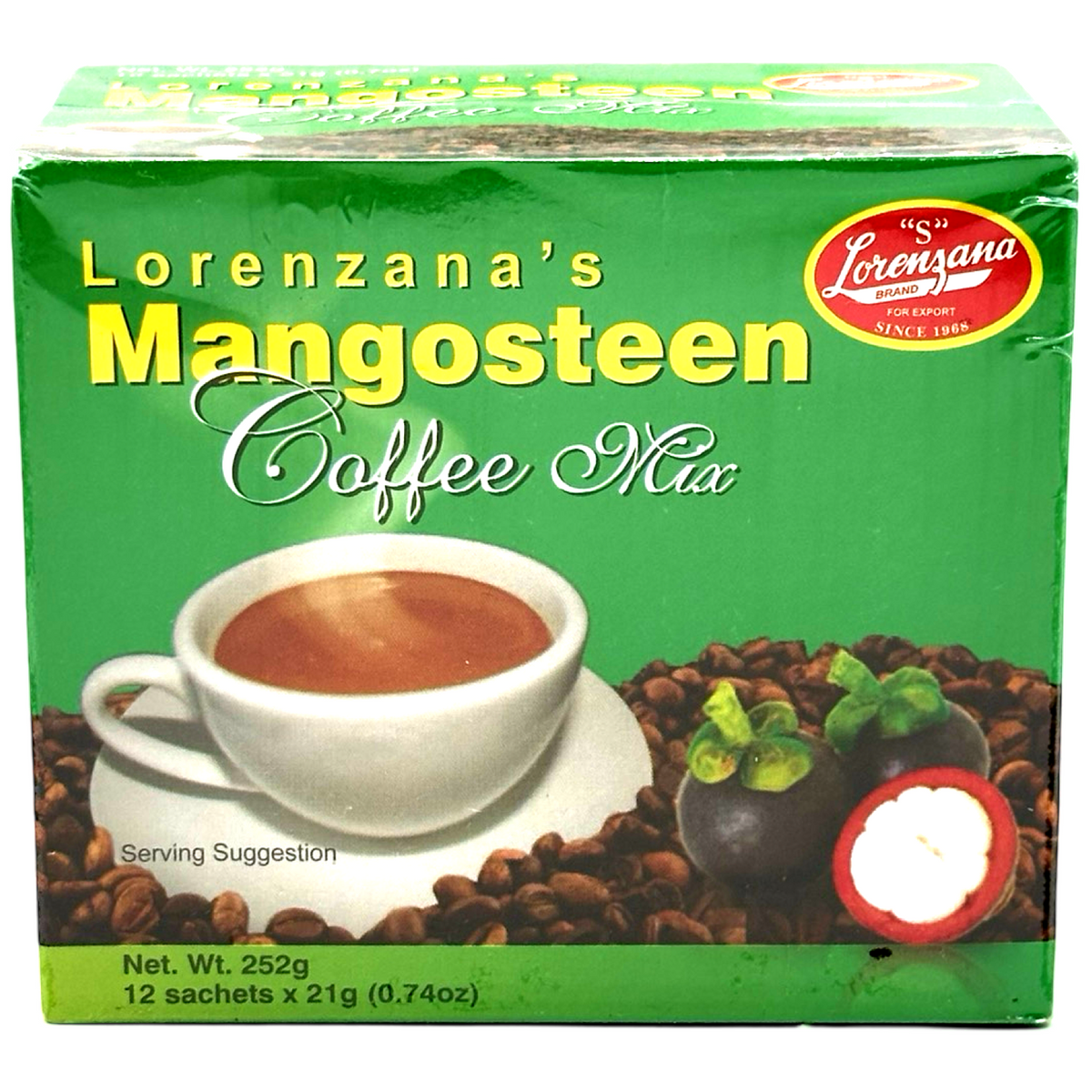 Lorenzana – Mangostan – Kaffeemischung – 12 Beutel x 21 G (210 G)