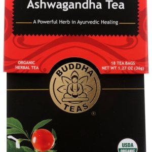 BUDDHA TEAS ASHWAGANDHA Tee, 18 Taschen (Packung mit 6)