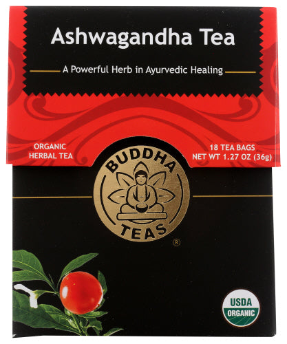 BUDDHA TEAS ASHWAGANDHA Tee, 18 Taschen (Packung mit 6)