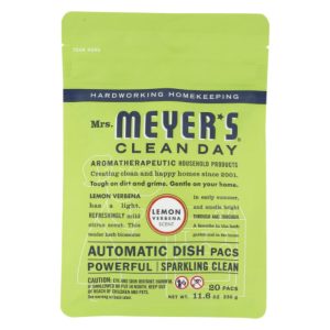 Mrs Meyers Clean Day Auto Dish Packet Zitronenverbena 12,7 Unzen – Packung mit
