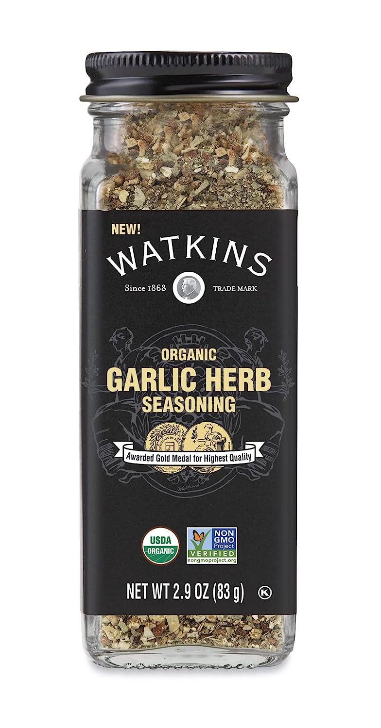 Watkins Gewürz Knoblauch Kräuter Bio 2.9 Oz – Packung mit 3