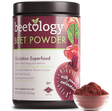 Beetology Rübenpulver, Zirkulation Superfood Supplement, Pflanzlich, 16 oz
