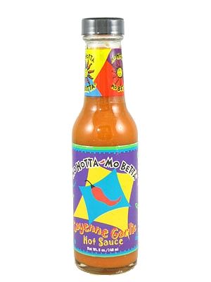 Mo Hotta Mo Betta Cayenne Knoblauch Chilisauce, 5oz