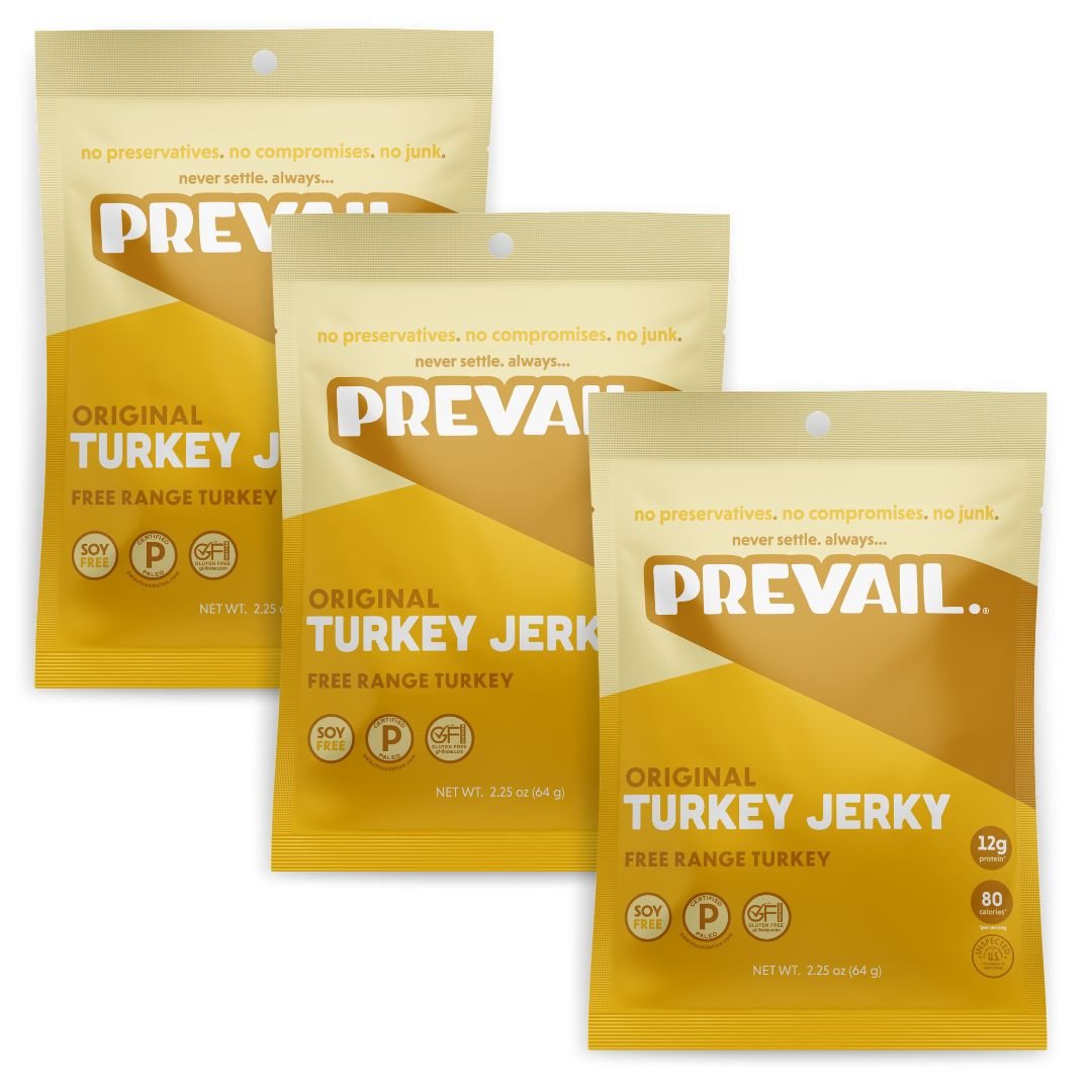 PREVAIL Jerky Original Turkey Jerky 3er Packung