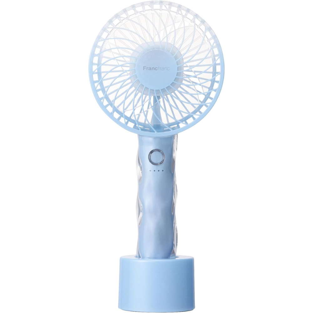 Francfranc Handy Fan 2025 Modell Blau USB Type-C – Hergestellt in Japan – Tokyo Sakura Mall