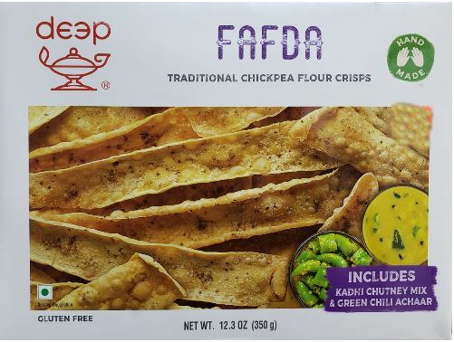 Deep Fafda (Traditionelle Kichererbsen Mehl Crips) 12,3 oz (350g)