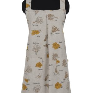 Raine & Humble – Apron lang pinafore Kräuter Senf