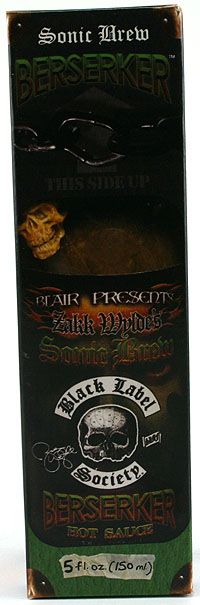 Zakk Wylde's Sonic Brew Berserker Chilisauce, 5oz