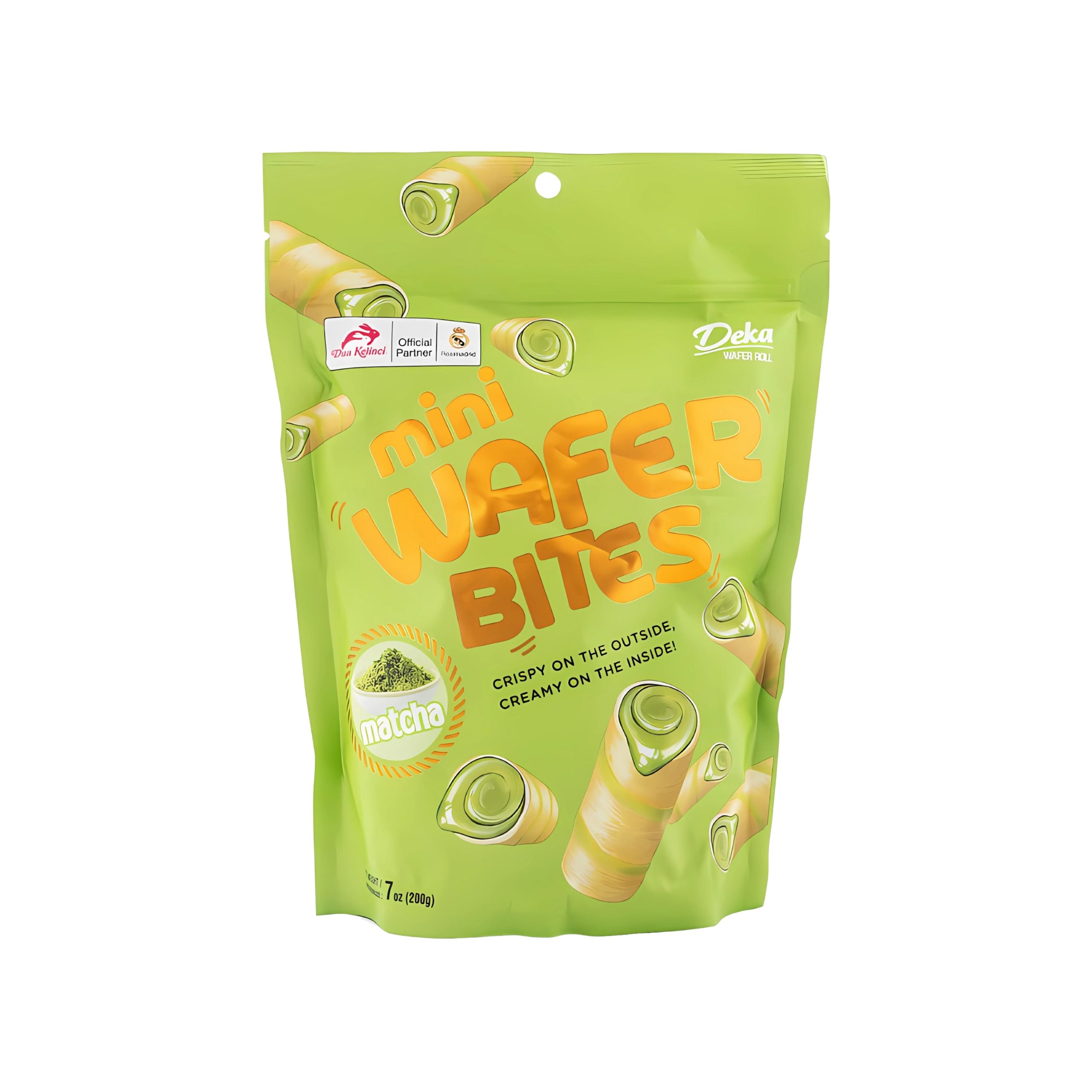 Deka Waffel beißt Matcha-Geschmack (Indonesien)