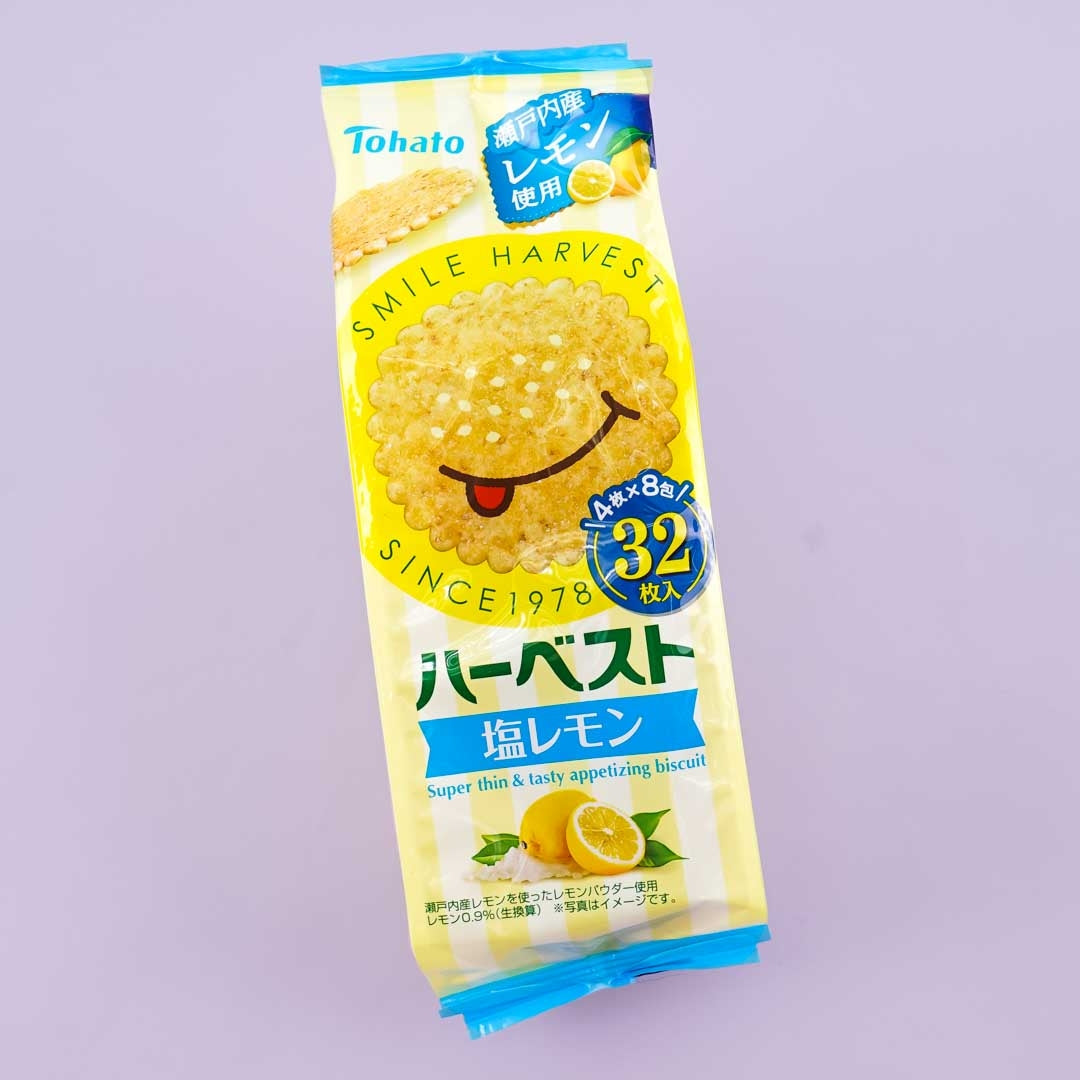Tohato Smile Harvest Super dünn Keks Tasche – Salzige Zitrone