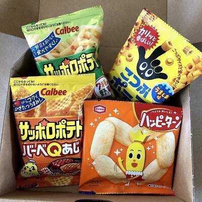 Mini-Packung-Sortiment, 4 Stück, Japan, Snack, Süßigkeiten, Keks, Ramune Usw