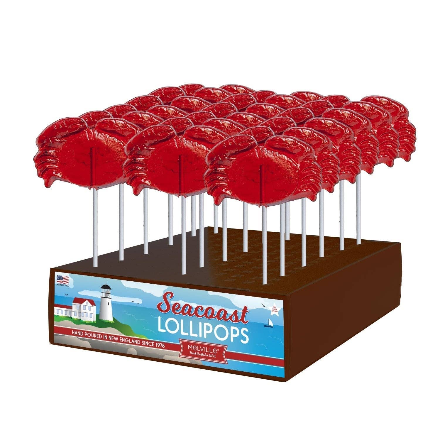 Melville Süßigkeiten Company für Rot Crab Lollipop