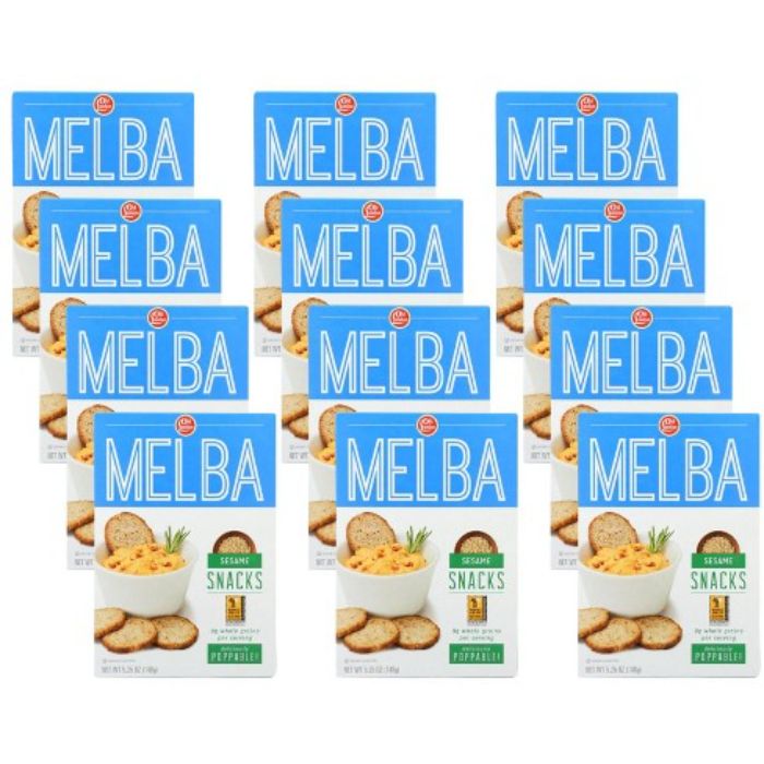 Old London – Melba Snacks Sesam, 5.25 Oz – Packung mit 12 Stück