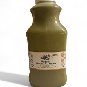 Elephant grüne Chili Chutney Flasche – 128 oz (1 Gallone)