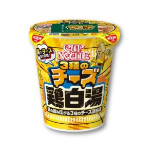 Nissin Cup Nudeln – 3 Käsesorten & Huhn