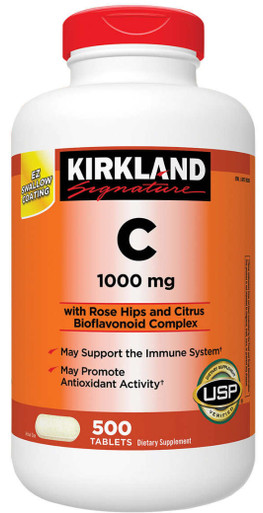 Kirkland Signature Vitamin C 1000 mg., 500 Tabletten