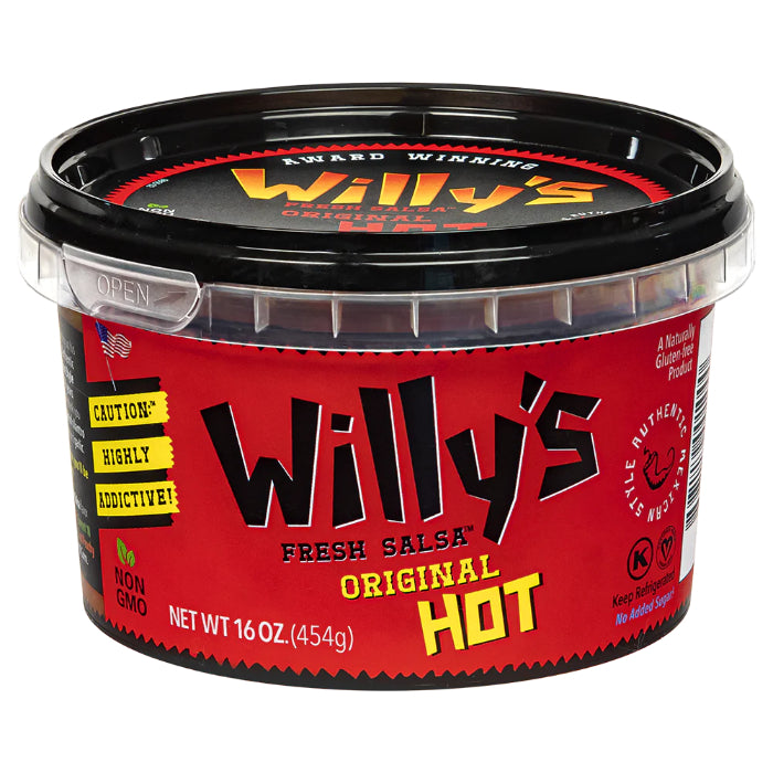 Willys Fresh Salsa – Salsa, 16oz – Mehrere Geschmacksrichtungen – Packung mit 6