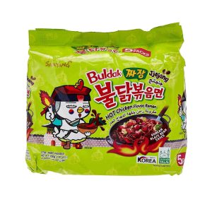 Samyang Buldak Jjajang Artificial würziger Hühnergeschmack, gebratener Rame