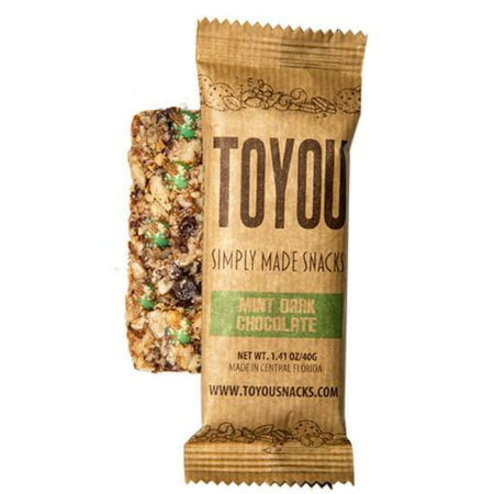 Toyou Snacks – Glutenfreie Snackbar Minze Dunkle Schokolade