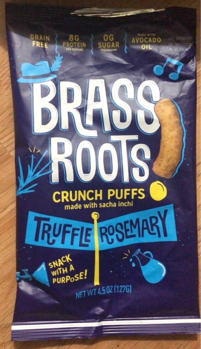 Messingwurzeln – Crunch Puffs Trüffel Rosmarin, 4,5 oz – 6er Packung