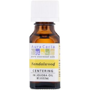 Aura Cacia Kostbares ätherisches Öl Sandelholz, 0,5 Oz – Packung mit 1 Stück
