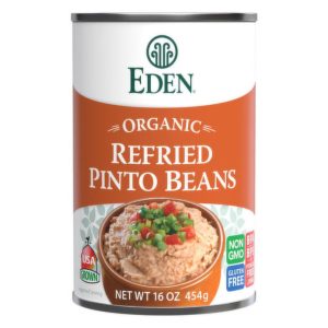 Eden Foods Bohnen refried pinto bio, 16 Unzen Packung mit 12