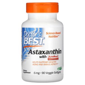 Doctor's Best Astaxanthin mit Astareal 6 mg, 90 Kapseln