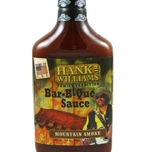 Hank Williams Mountain Smoke Barbecue Soße, 15,5 Unzen.
