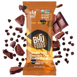 Bhu Foods – Bar Keto Double Schokoladenkeksteig, 1.6oz | 8er-Pack