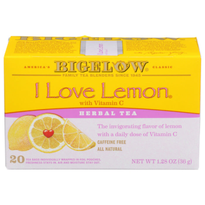 Bigelow Ich liebe Zitronentee, 20 Beutel, 1,28 oz – Packung mit 6 Stück