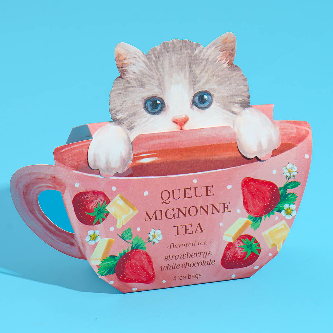 Queue Mignonne Tee – Erdbeere & Weiße Schokolade