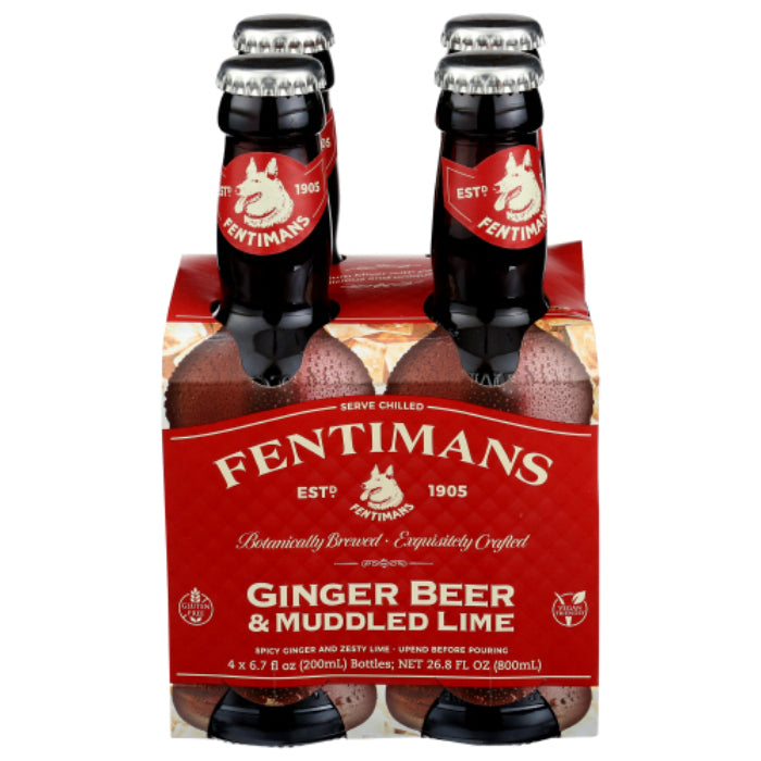 Fentimans – Mixer Ingwerlimonade gemischt Limette, 26.8 Fl Oz – Packung mit 6