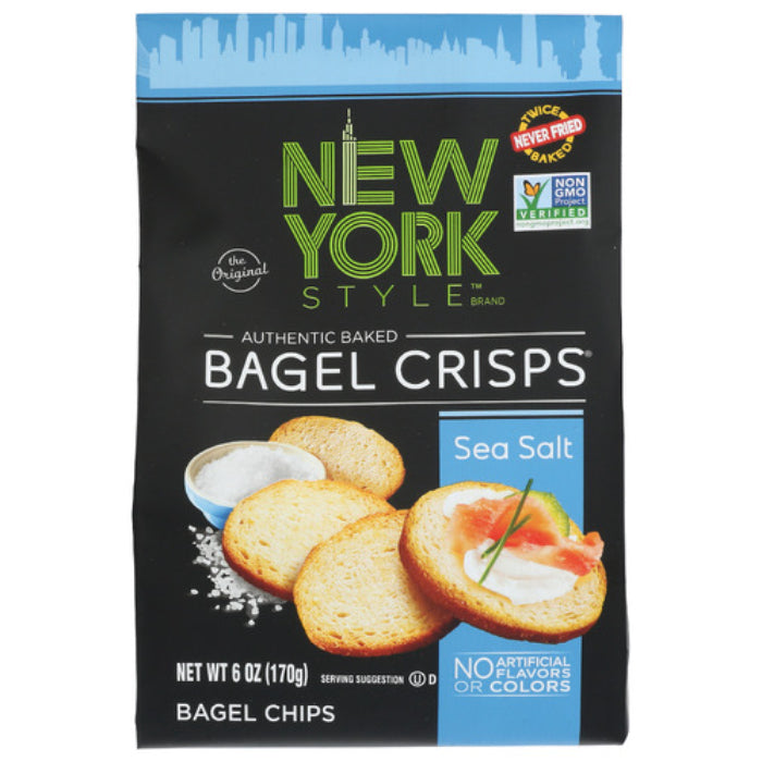 NEW YORK – STYLE BAGEL CRISP SEASALT 6 OZ – Packung mit 6 Stück