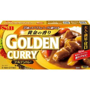 S&B Foods Golden Japanese Curry Roux Soße mild – 198g