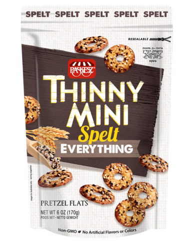 Paskesz Mini Dinkel Brezeln, alles, 6 oz