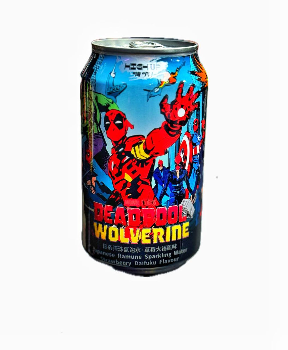 Hoch hinaus Deadpool Wolverine Ramune Erdbeer Daifuku Geschmack