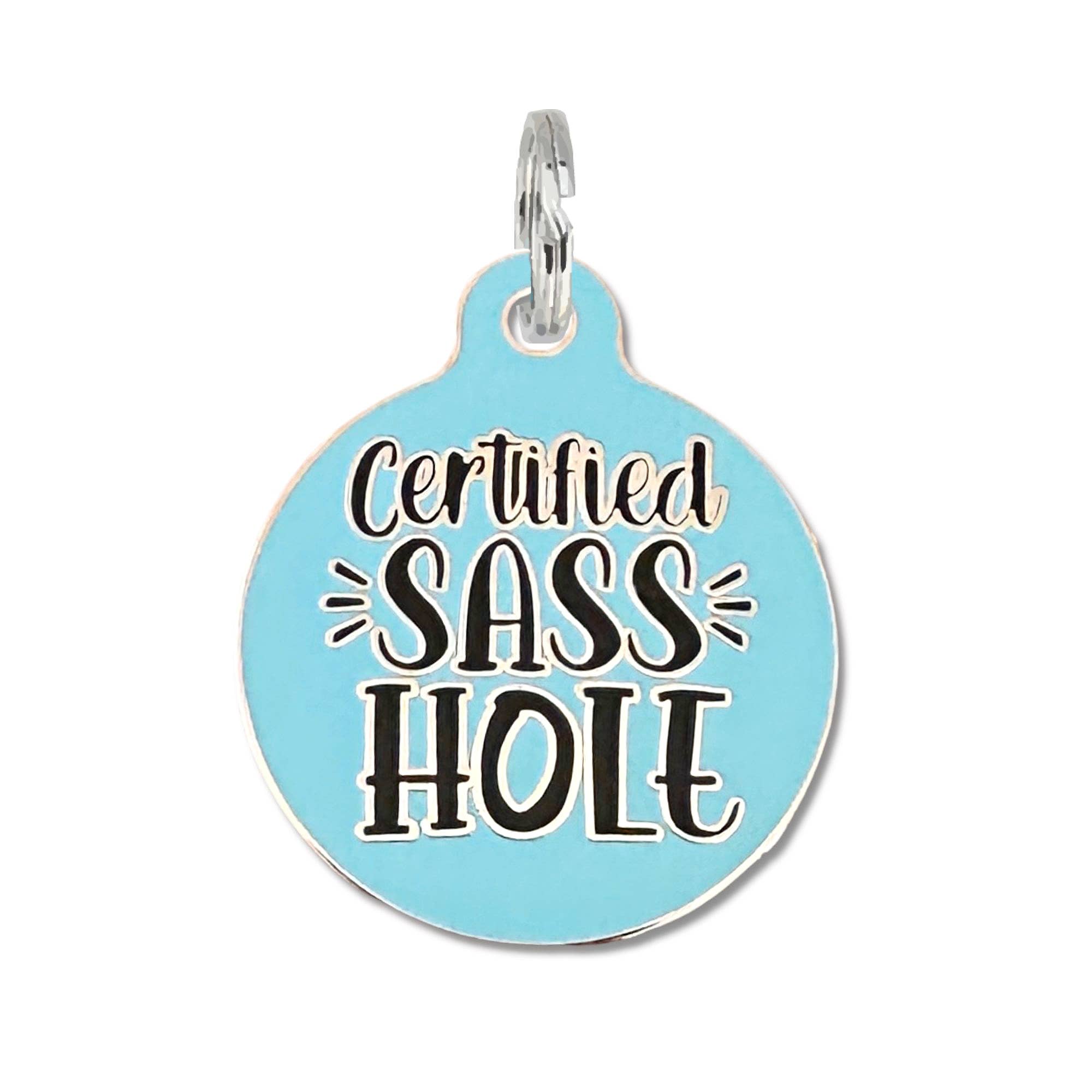 Bad Tags zertifiziertes Sashole – Hunde ID Tag oder Kragen Charme