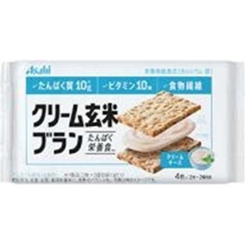Asahi, Creme Bran, Wheat Bran & Brawn Reis Sandwiches mit Sahne, Frischkäse, 2 cps x 2 drin