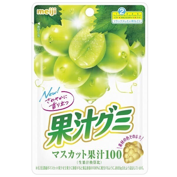 Meiji, Kaju-Gammy, Obst-Gammen, Muskatgeschmack, – 51g