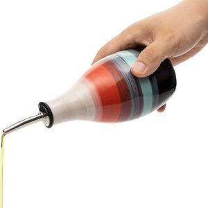 Handmade Ceramic Öl- & Essigspender – tropffreies Kruet – 400ml